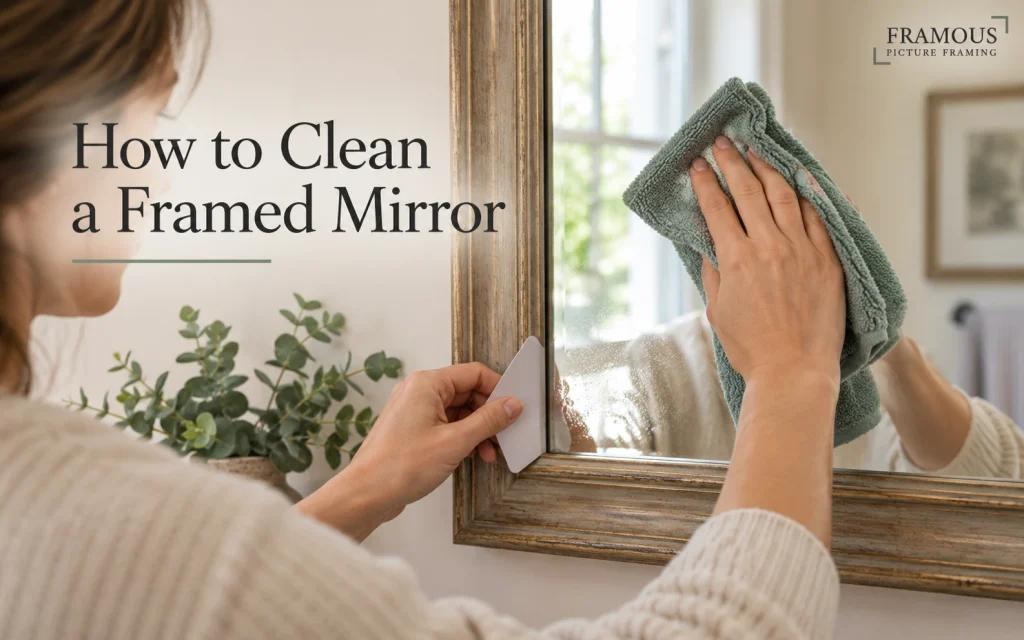How to Clean a Framed Mirror Without Damaging the Frame 1 Cleaning a Framed Mirror